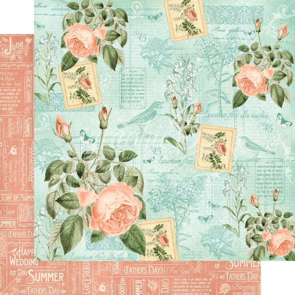 Graphic 45 Double-Sided Paper Pad 8"x8" 24/Pkg - Time To Flourish