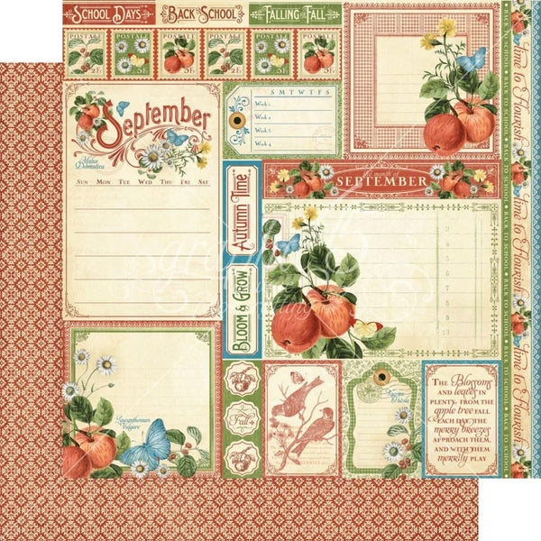 Graphic 45 Double-Sided Paper Pad 8"x8" 24/Pkg - Time To Flourish