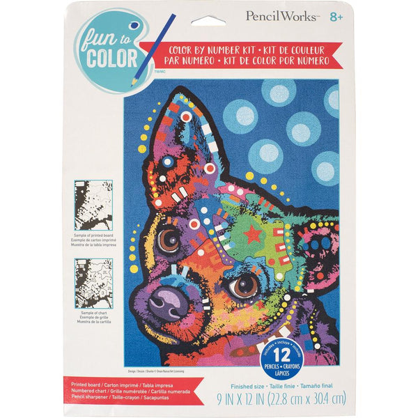 Pencil Works Color By Number Kit 9"x12" - Chihuahua*