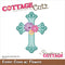 CottageCutz Dies - Easter Cross W/Flowers 2"x2.7"*