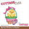 CottageCutz Dies - Spring Chickee In Basket 2.3"x3"