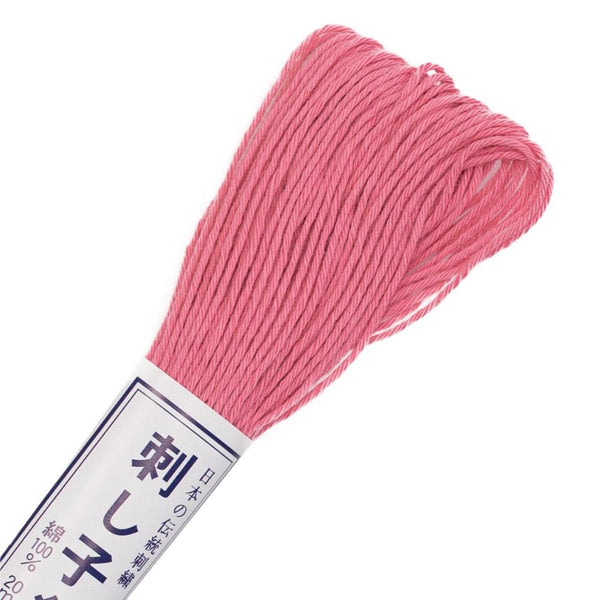 Olympus Sashiko Cotton Thread 22yd - Solid - Rose Pink