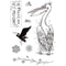 Pink Ink Designs A5 Clear Stamp Set - Pelican*