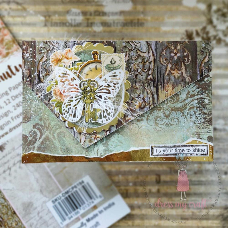 Dress My Craft Single-Sided Paper Pad 12"X12" 24 pack - Timeless Beauty*