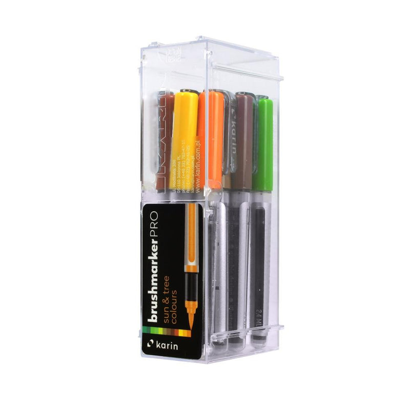 Karin Brushmarker Pro 12 pack  Sun And Tree Colours