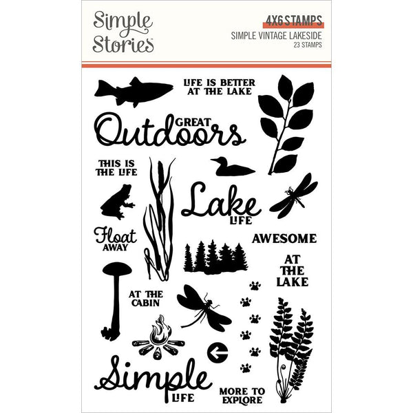 Simple Vintage Lakeside Photopolymer Clear Stamps*
