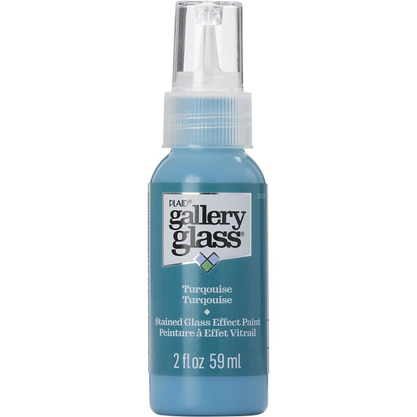FolkArt Gallery Glass Paint 2oz - Turquoise*