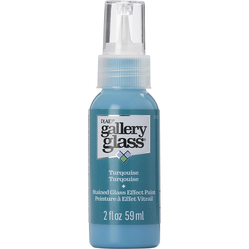 FolkArt Gallery Glass Paint 2oz - Turquoise*