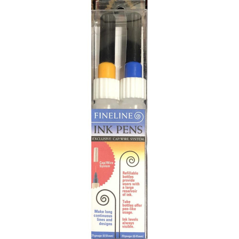 Fineline Ink Pen Applicators - Empty 2/Pkg 21 Gauge/ 22 Gauge*