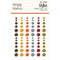 Simple Stories Colour Vibe - Enamel Dots Embellishments 72 pack - Fall