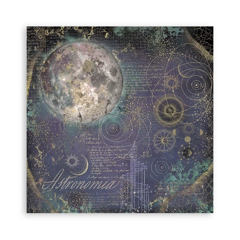 Stamperia Polyester Fabric 12"X12" 4 pack - Cosmos Infinity*