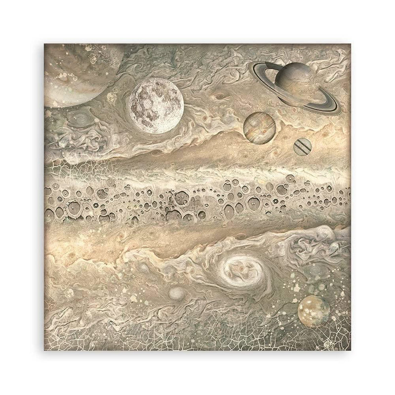 Stamperia Polyester Fabric 12"X12" 4 pack - Cosmos Infinity*