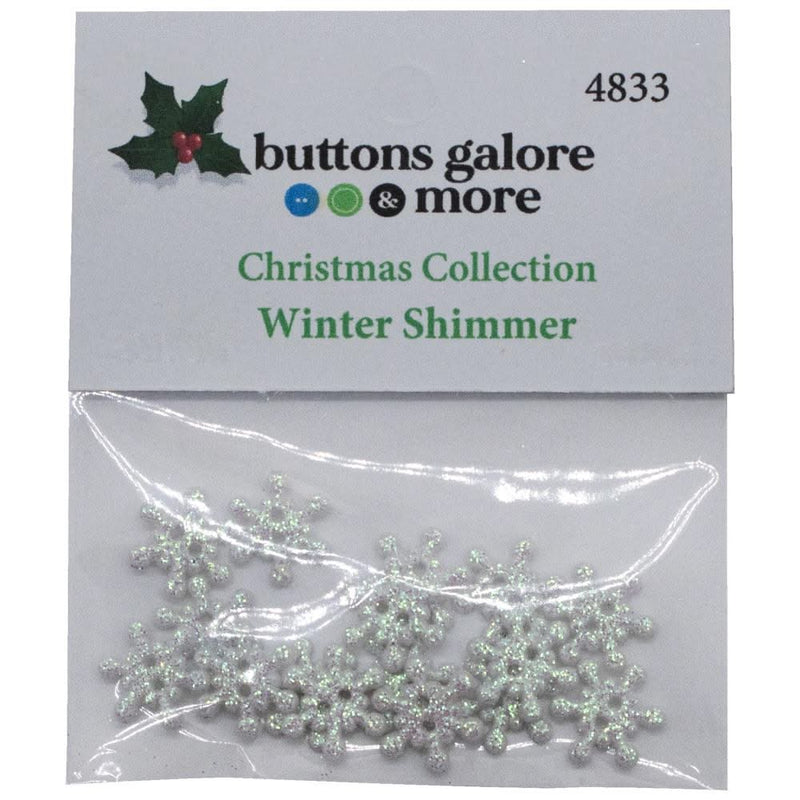 Buttons Galore Christmas Themed Buttons - Winter Shimmer 15 pack*