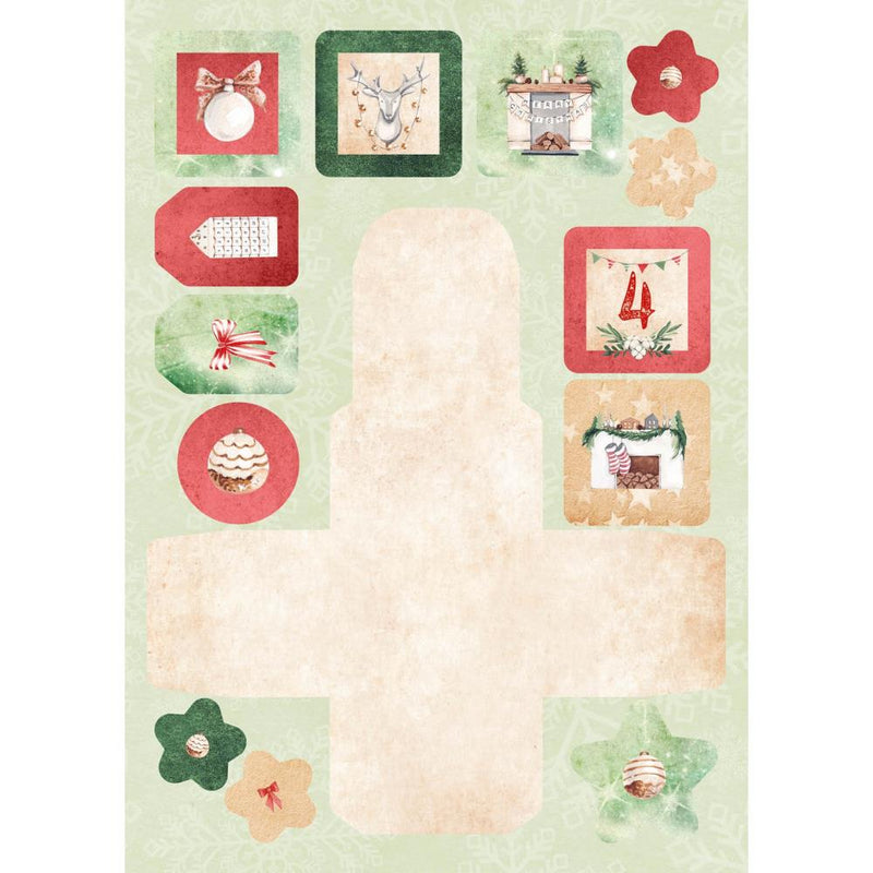 Studio Light Essentials - DIY Die-Cut Block Advent Calendar - Nr. 28, Christmas At Home*
