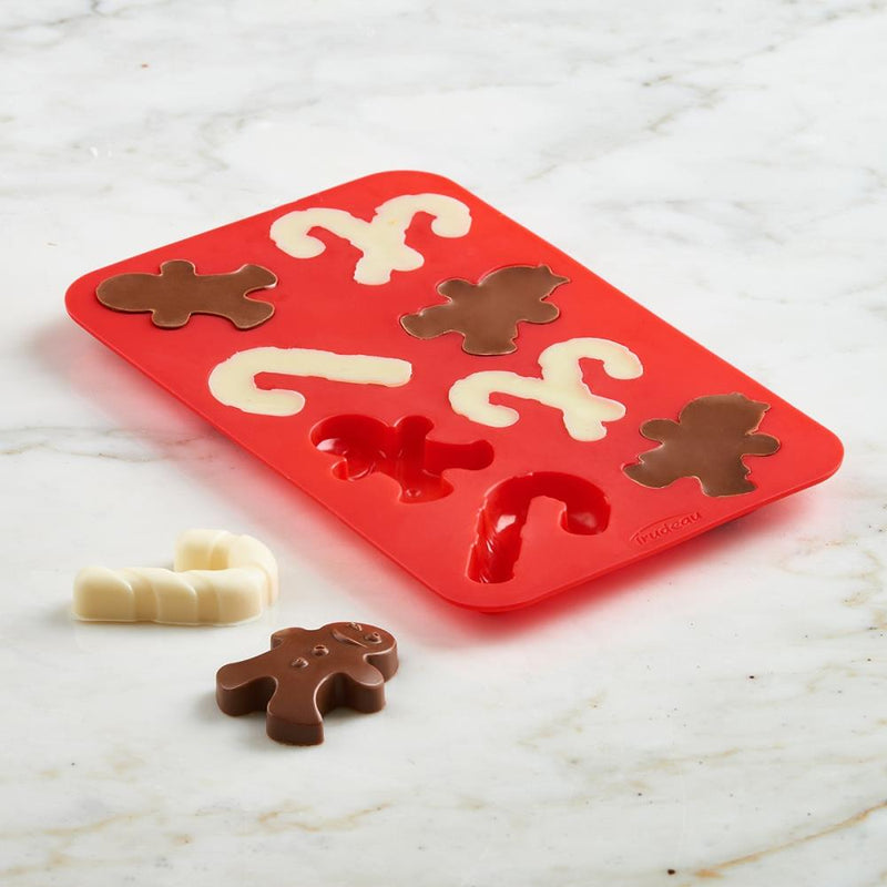 Trudeau Silicone Cholocate Mould - Gingerbread/Candy Cane*