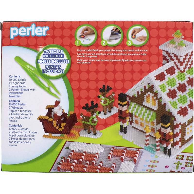 Perler Fused Bead Kit - 3D Santa's Workshop Gingerbread*