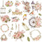 Little Birdie Ephemera Embellishment 44 pack - Shabby Chic Bouquet