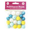 CousinDIY Bubblegum Bead 20mm, 20 pack - Yellow, Blue, White Mix*