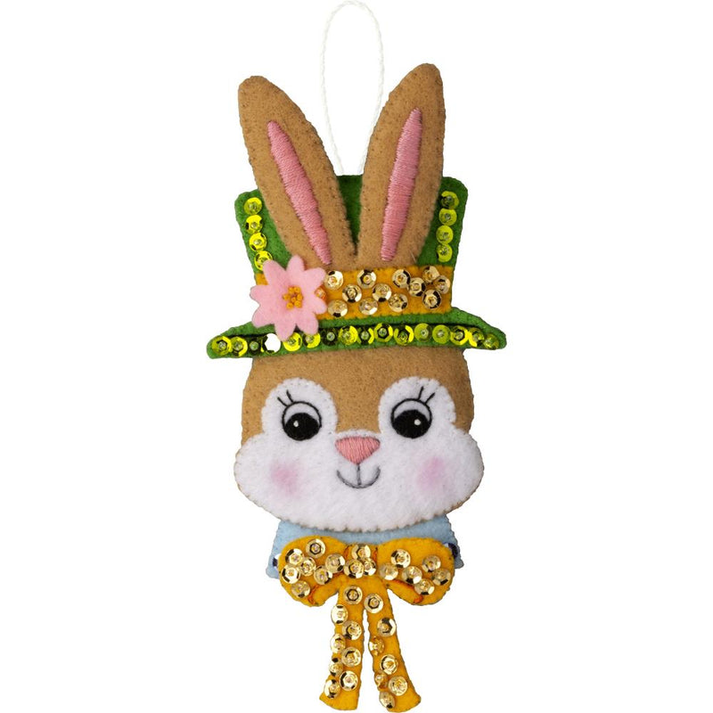 Bucilla Felt Ornaments Applique Kit - Easter Bonnet Parade - Set Of 6*