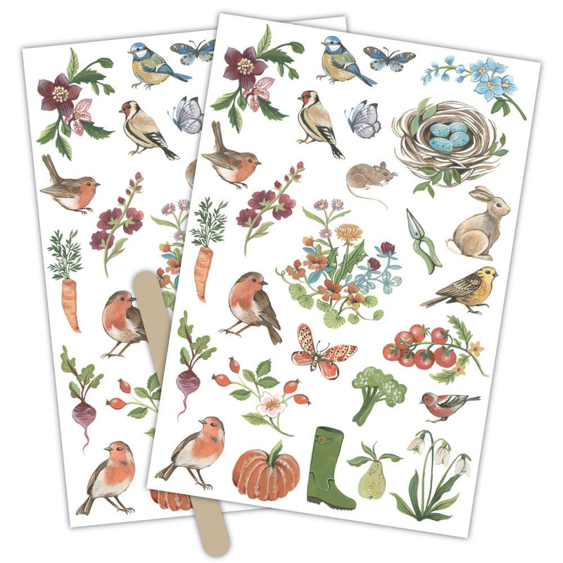 Craft Consortium rub-on transfers 2-pack Little Robin Redbreast