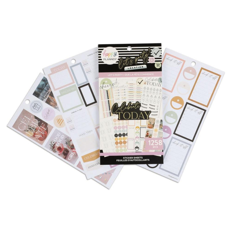 Me & My Big Ideas Happy Planner - Sticker Value Pack 30/Sheets - Let's Party*