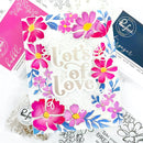 Pinkfresh Studio Clear Stamp Set 6"X8" (15.25cm x 20.3cm) Floral Border