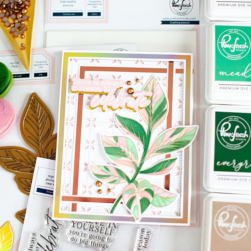 Pinkfresh Studio Die Set Detailed Leaf*