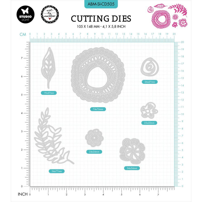 Art By Marlene Floral-Fun Cutting Die Nr.505, Floral-Fun*