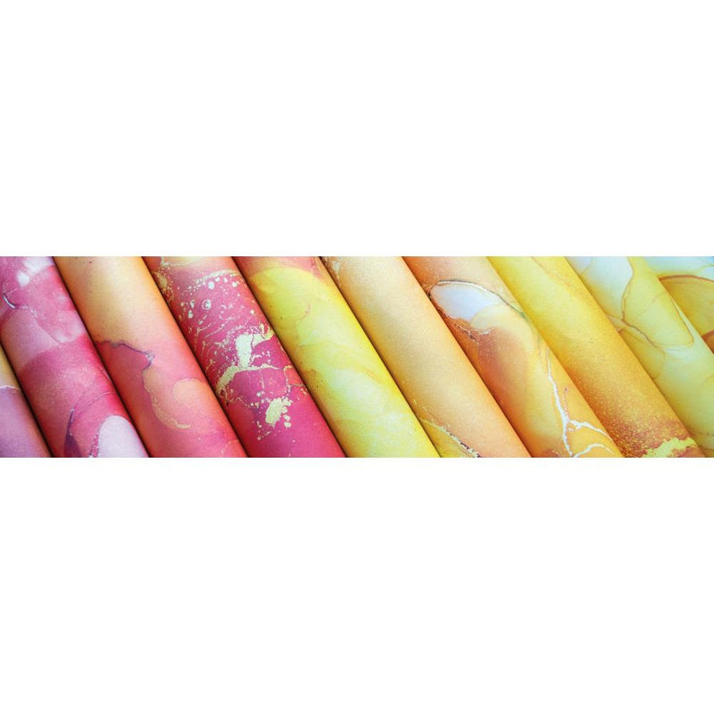 Craft Consortium double-sided paper pad 12"X12" 30-pack -  Ink Drops - Sunset (20 designs)*