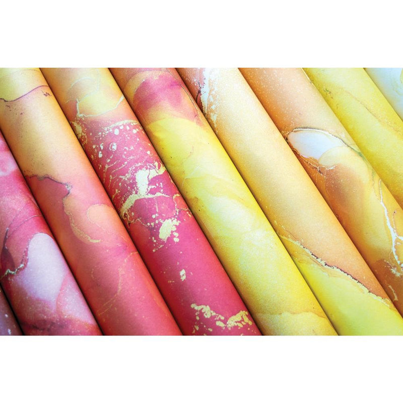 Craft Consortium double-sided paper pad 12"X12" 30-pack -  Ink Drops - Sunset (20 designs)*