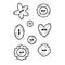 Woodware clear stamp 3"X4" Singles Buttons*