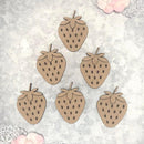 Scrapaholics Laser Cut Chipboard 2mm Thick Strawberry Style