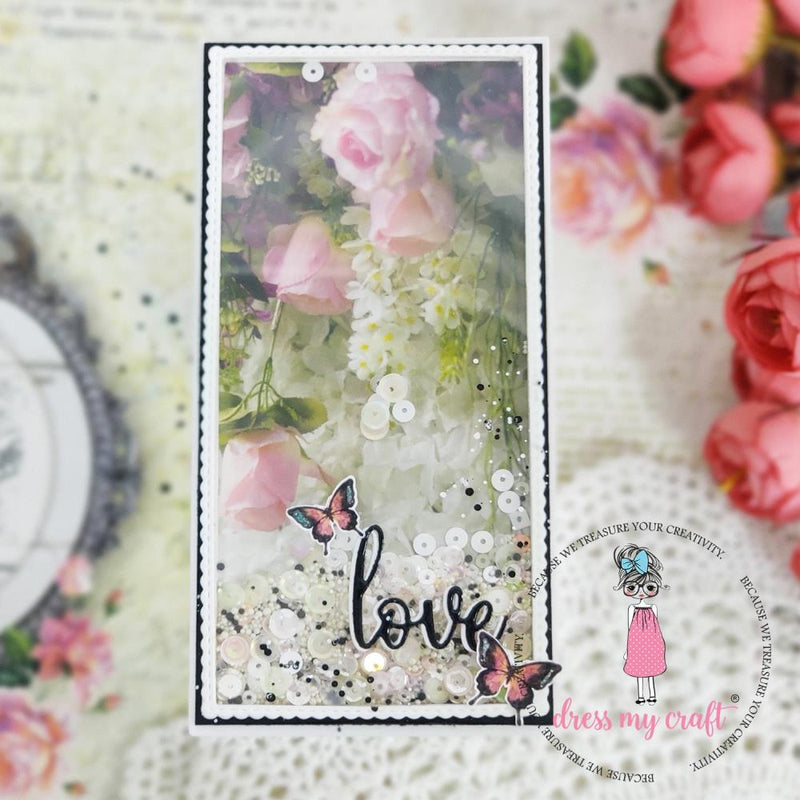 Dress My Craft Single-Sided Paper Pad 6"X6" 24 pack Wall Of Roses, 12 Designs/2 Each*