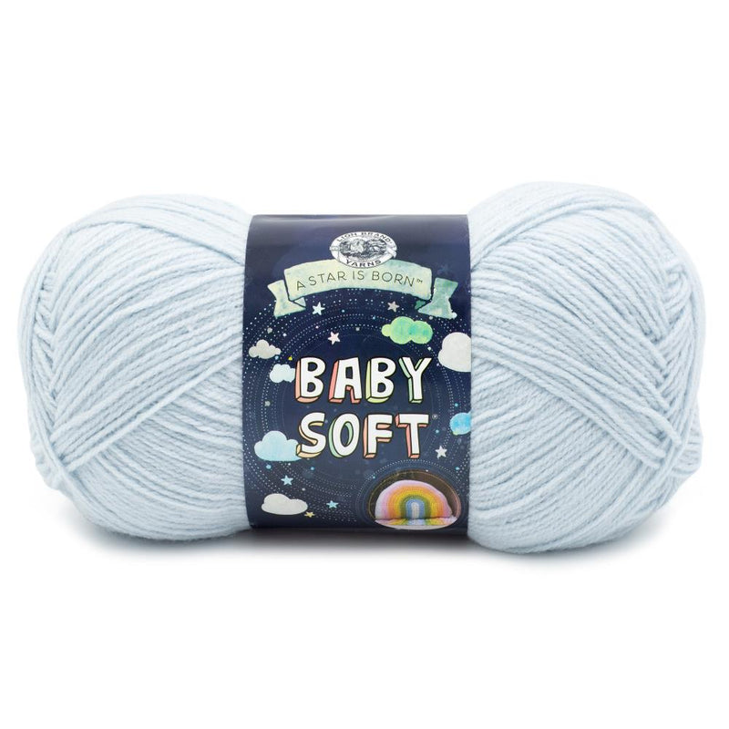 Lion Brand Baby Soft Yarn - Dusty Blue
