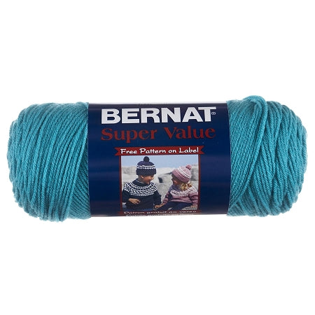 Bernat Super Value Solid Yarn - Aqua - 7oz (197g) 426yd