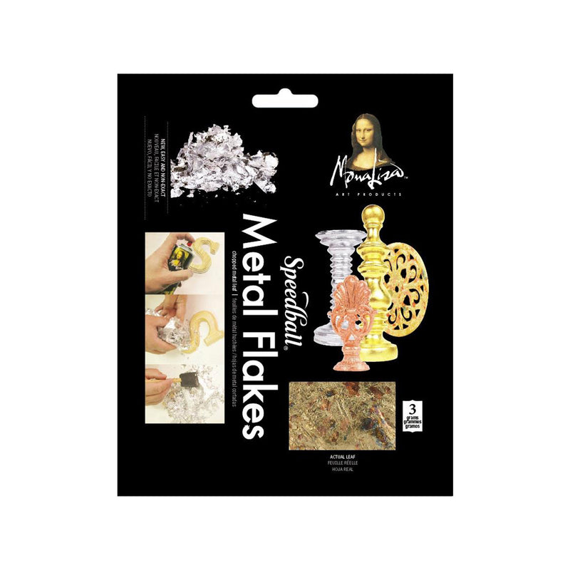 Mona Lisa Metal Leaf Flakes 3g - Variegated Gold*