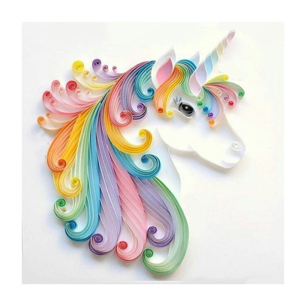 Poppy Crafts A4 Quilling Kit 4 - Unicorn