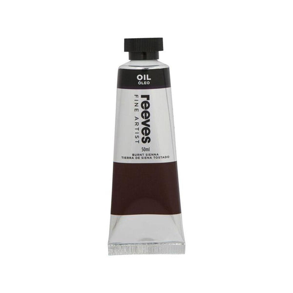 Reeves Fine Artists Oil Colour 50ml - Burnt Sienna
