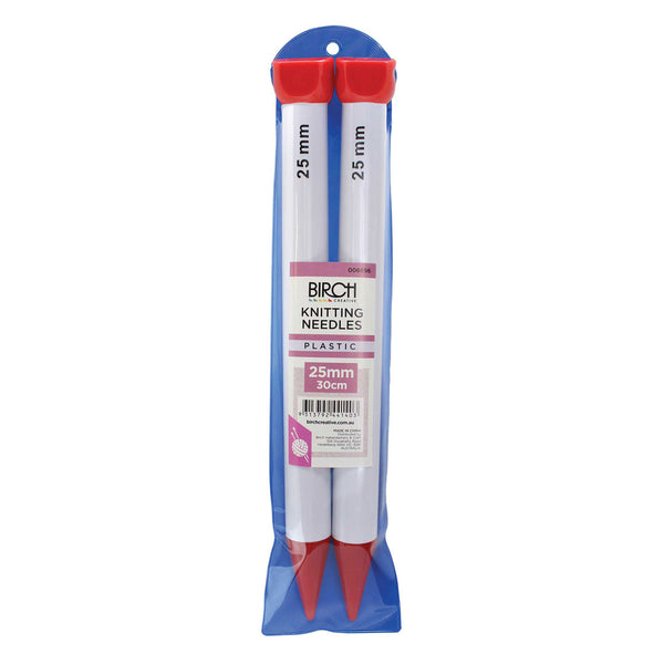 Birch Knitting Needle 30cm - 25mm*