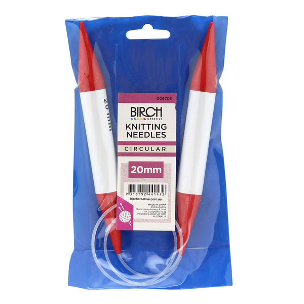 Birch Knitting Needle Circular - 20mm