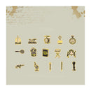 Poppy Crafts Fate Symphony Gold Foil Sticker collection - Vintage Measuring*