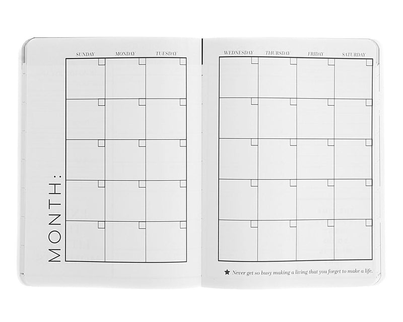 Teresa Collins Personal/Travel Planner 6in x 8in - Gold Foil Dots*