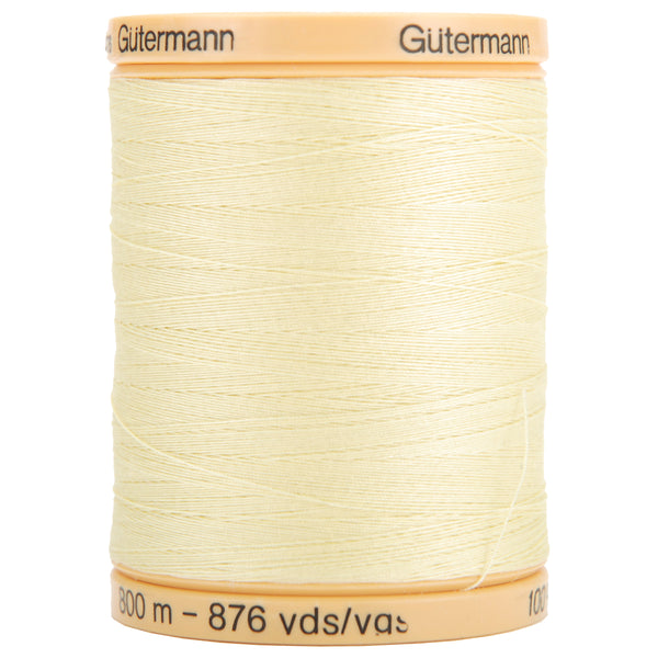 Gutermann Natural Cotton Thread - Solids 876yd - Butter Cream