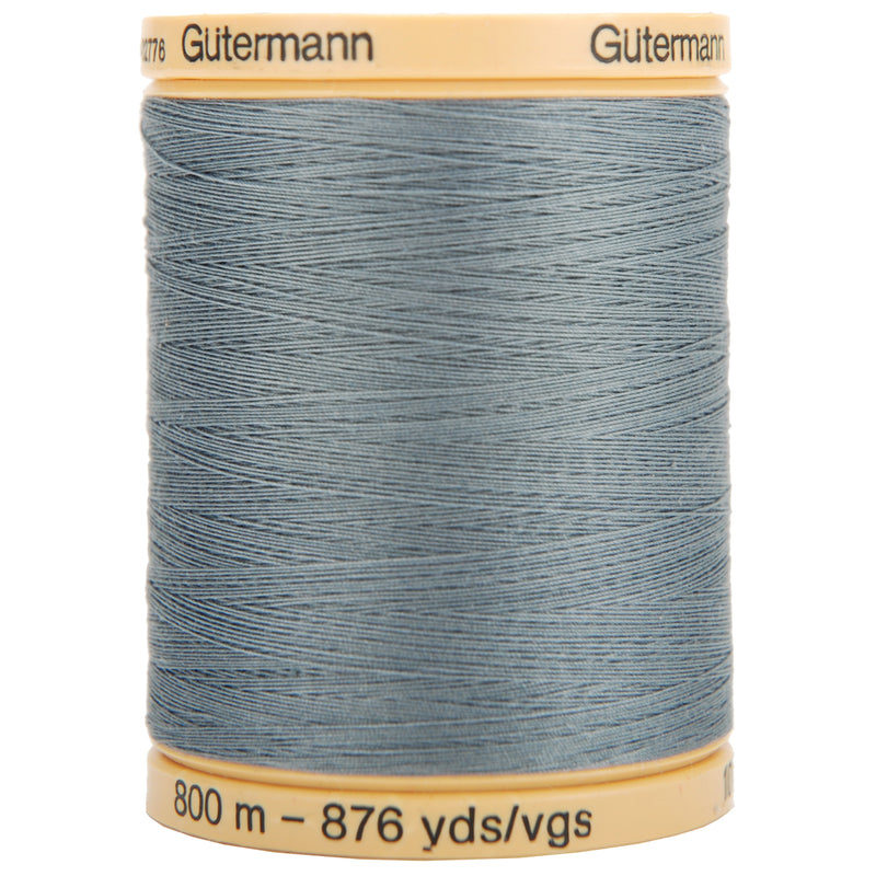 Gutermann Natural Cotton Thread Solids - 876yd - Stormy Grey