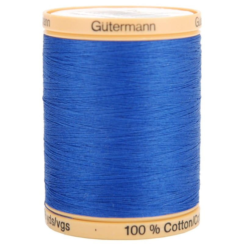 Gutermann Natural Cotton Thread - Solids 800m - Royal Blue*