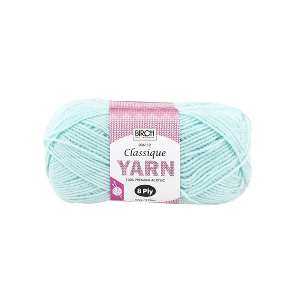 Birch Creative Classique Knitting Yarn - Mint 100g