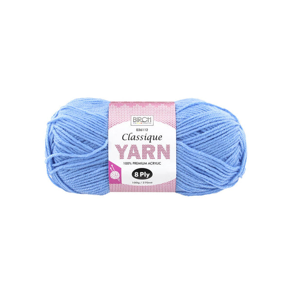 Birch Creative Classique Knitting Yarn - Sky 100g