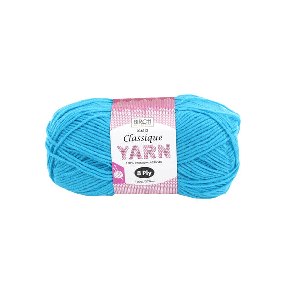 Birch Creative Classique Knitting Yarn - Turquoise 100g*