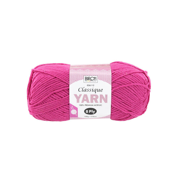 Birch Creative Classique Knitting Yarn - Petunia 100g*