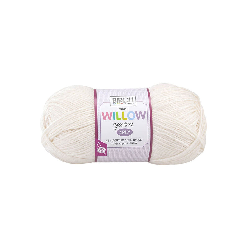 Birch Creative Willow Knitting Yarn - Cream 100g*